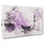 Black Wolf In A Purple Forest - Wrapped Canvas Print-56665451