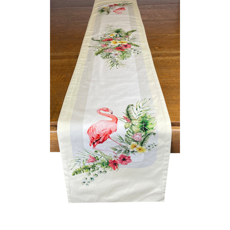 Derince Rectangular Animal Cotton Table Runner