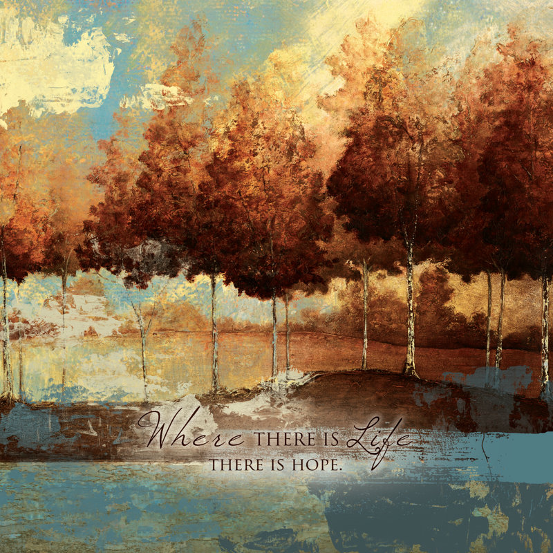 Painty Treeline 3 - Wrapped Canvas Painting, 91cm H x 91cm W x 3.8cm D