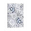 Blue Floral Fun by Leah Straatsma - Wrapped Canvas Gallery-Wrapped Canvas Giclée-2125071616