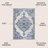 Alhambra Ornate Medallion Modern Light Blue/Ivory Rug-55434097