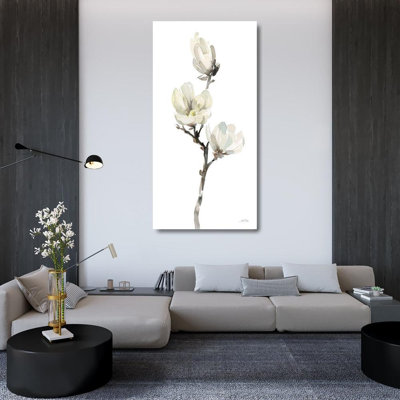 «Red Barrel Studio® Pete», art sur toile tendue par Katrina, White Magnolia I