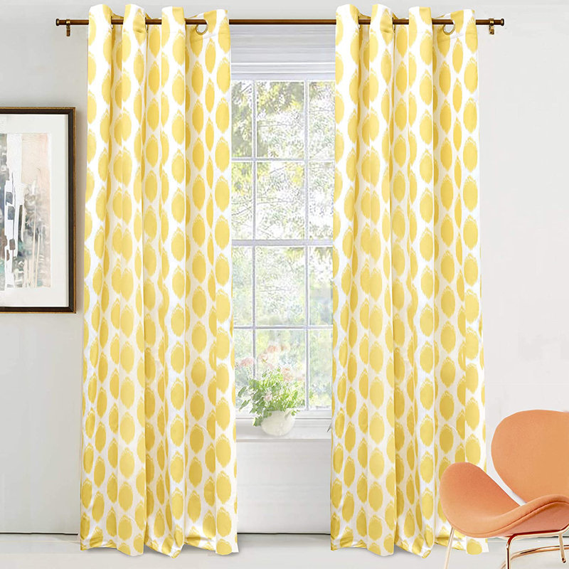 Charmayne Room Darkening Curtain Pair, 52" W x 96" L