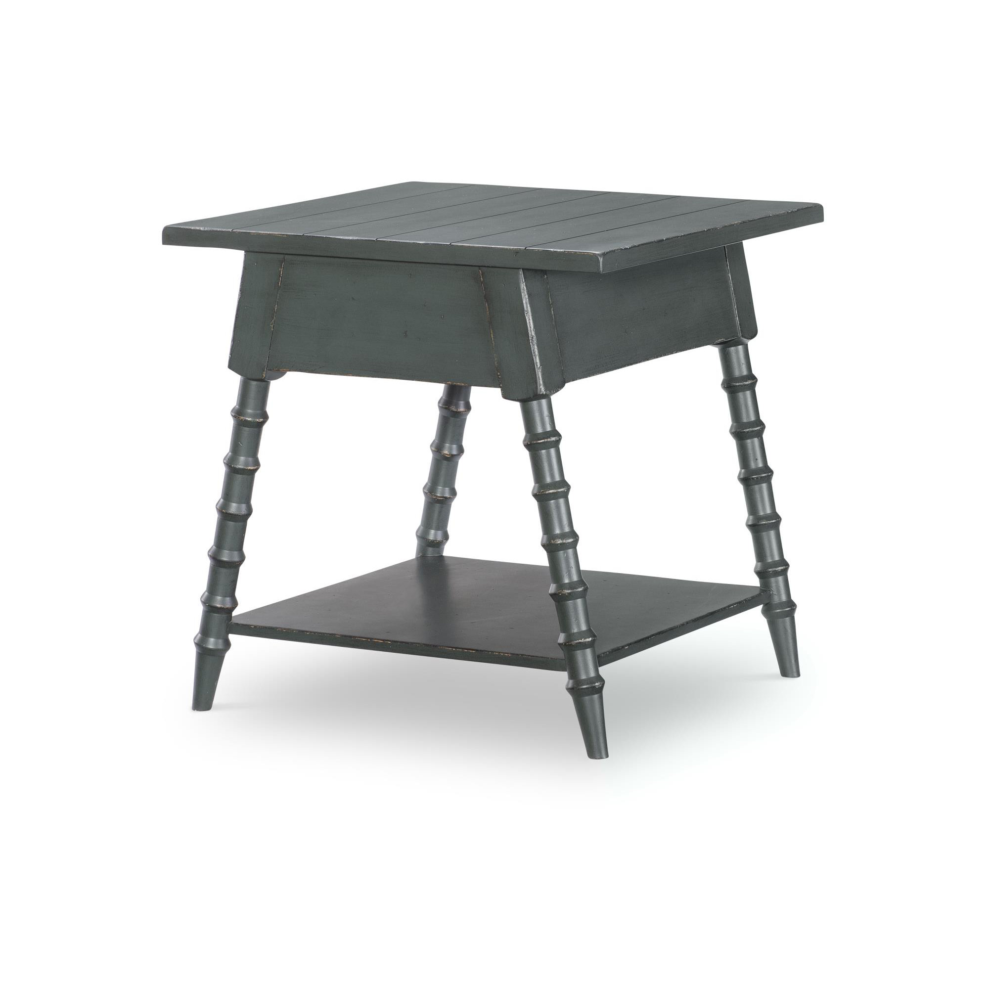 Country Living Bobbin End Table, Green
