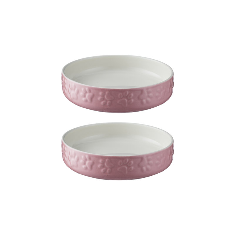 Colour Mix Cat Saucers, Pink
