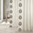 Gilded Medallion Solid Cotton Light Filtering Bordered  Curtains - Single Panel-1870631645