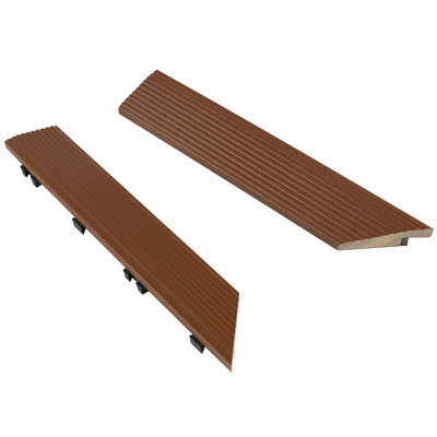 Carrelage de terrasse 2 "x 12" en acajou hondurien 2 pièces 