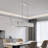 6 Head Kitchen Island Crystal Pendant Light