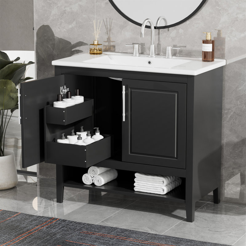 36" Bathroom Vanity With Sink