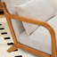 Chaise d'appoint rembourrée avec coussin lombaire-208998404