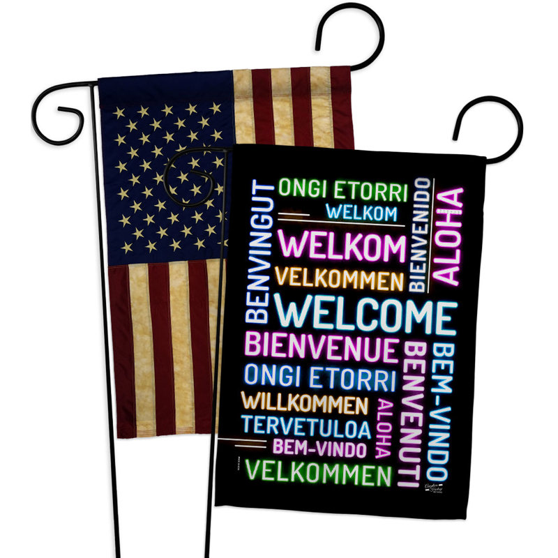 Double Sided 18.5'' H x 13'' W Polyester Garden Flag