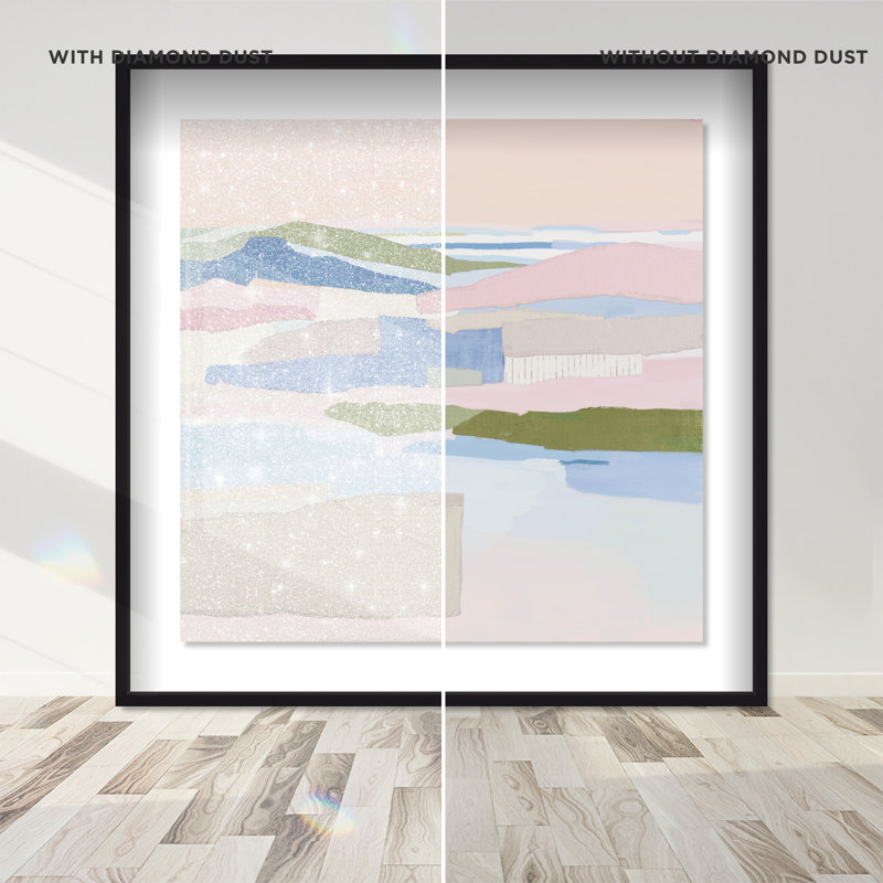 Pastel Haze Print by Oliver Gal, 17.5" H x 17.5" W, Black Shadowbox