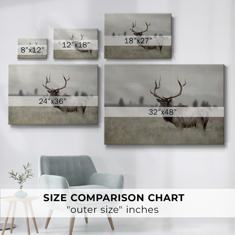 Toile tendue Grand Elk-Gallery, H 12 po x l 18 po