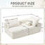 Fauteuil paresseux en tissu chenille - option de sièges flexibles Lit confortable et polyvalent-1031141746