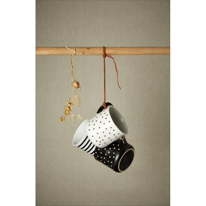 Waterside Stripe & Dot Metallic Mugs