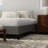 Full Upholstered Bed Frame Foundation In Black And Gray, Built For Standard Mattress Configurations, Simple Setup, High Weight Limit Gray Size Frame, A Mattresses, Offers Solid Support, Convenient-181769304