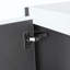 Armoire de salle de bain latérale, 6 portes à fermeture douce, conception à fixation flottante