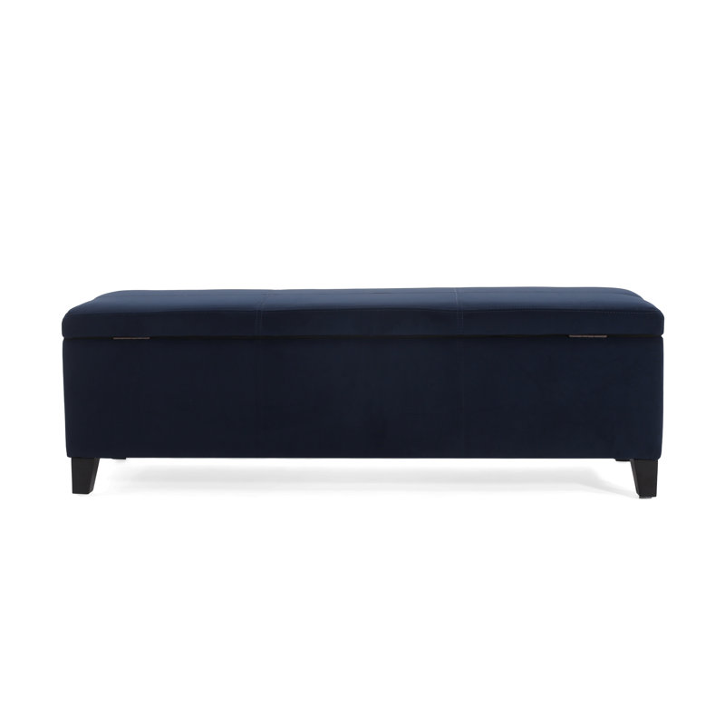 Velours de luxe bleu avec espace de rangement caché pour une maison et des sièges pratiques, Bleu très foncé