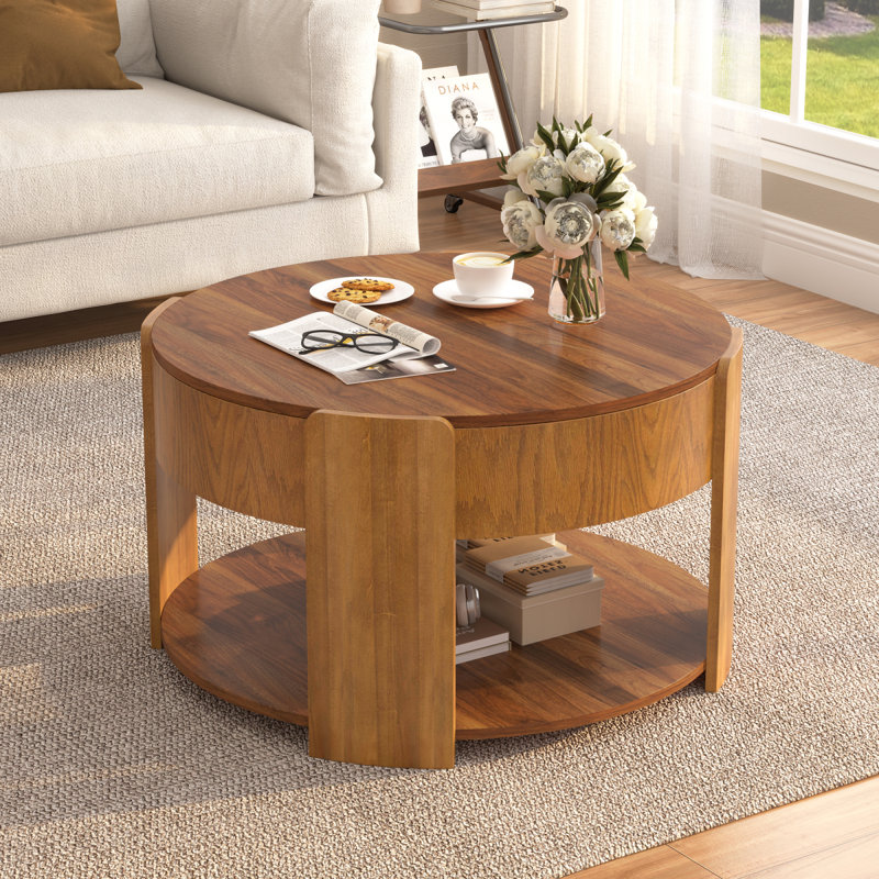 Table basse VIBE HAUS Farmhouse, Brun