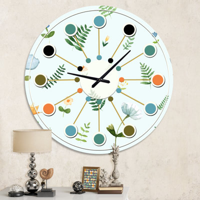 Horloge murale rétro Mid-Century