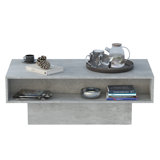 Modern Rectangular Coffee Table with Storage – Unique Design and 16-Level Adjustable Brightness