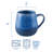 Reactive Clay 3 Colorway Mugs. Set Of 6