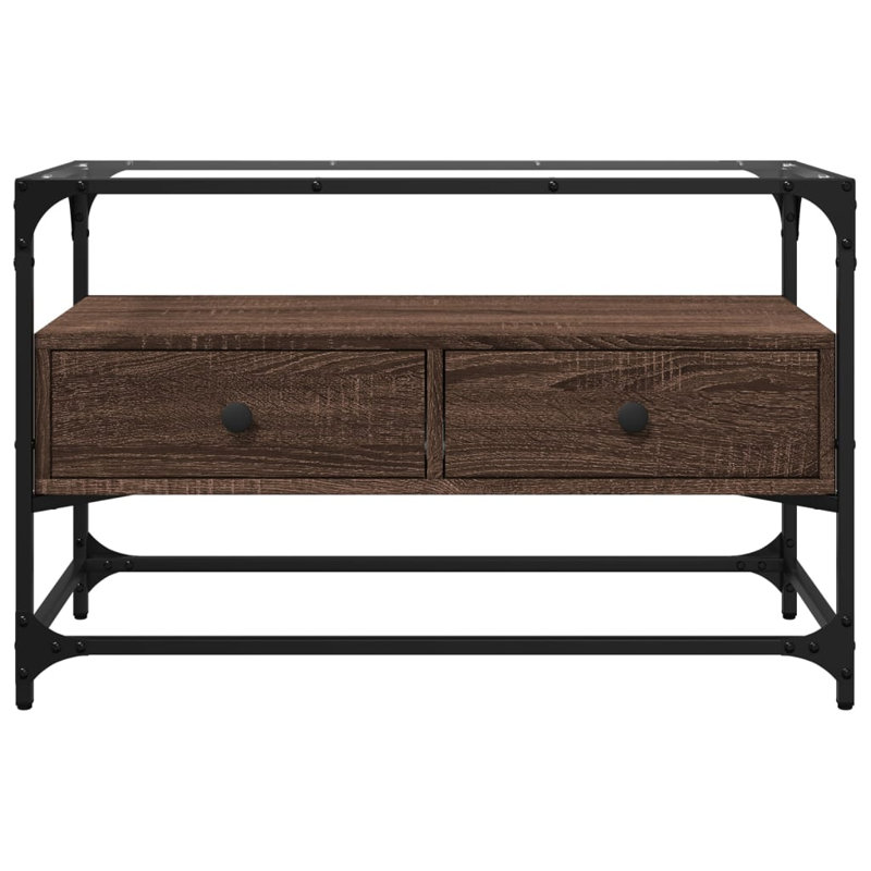 Yes_No_Yes_No_No Unfinished TV Stand, 80cm, Brown Oak