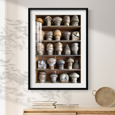 IgnatiussHatBlocksIIPremiumGalleryWrappedCanvas-Framed Print