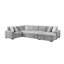 Canapé modulaire 4 pièces avec lit escamotable-1052542299