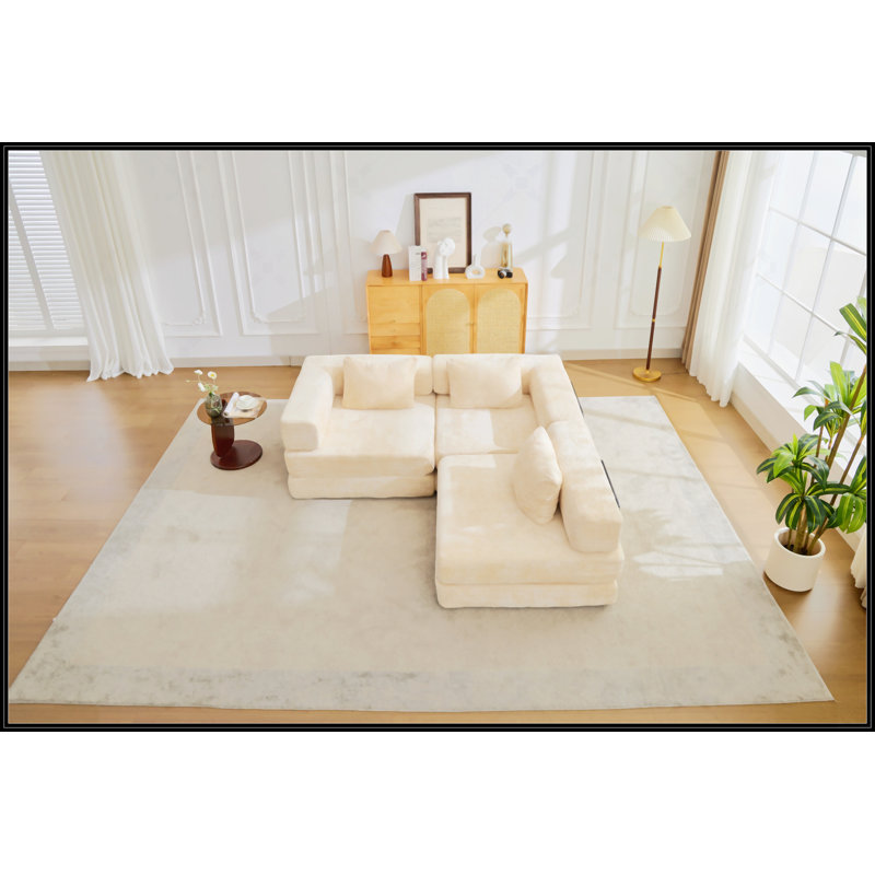 Compression Sofa, Beige