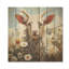 «Brown Goat Farm Meadow II» - impression d'un animal de chèvre sur bois-96345368