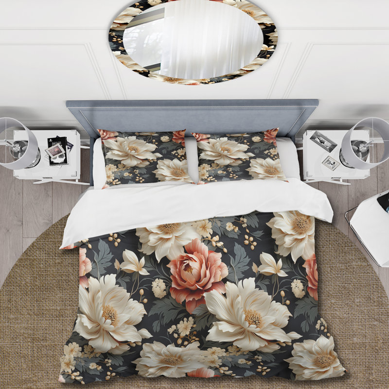 Ensemble de housse de couette Victorian, Housse de couette pour très grand lit et 2 très