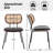Bedran Vegan Leather Side Chair Dining Chair-519516347