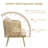 2-Piece Wicker Patio Chairs Set with Cushions