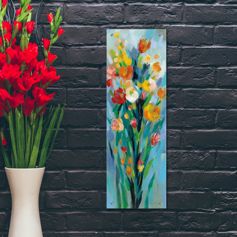 «Tall Bright Flowers II» par Silvia Vassileva, H 36 po x l 12 po 