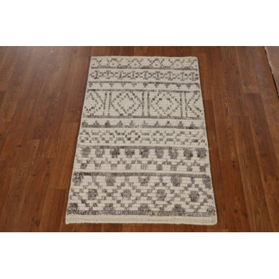 Geometric Moroccan Oriental Accent Rug 2x3