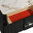 Vera Noir 2-Drawer Nightstand with Sintered Stone Marble-Pattern Top and Lucite-Style Pulls
