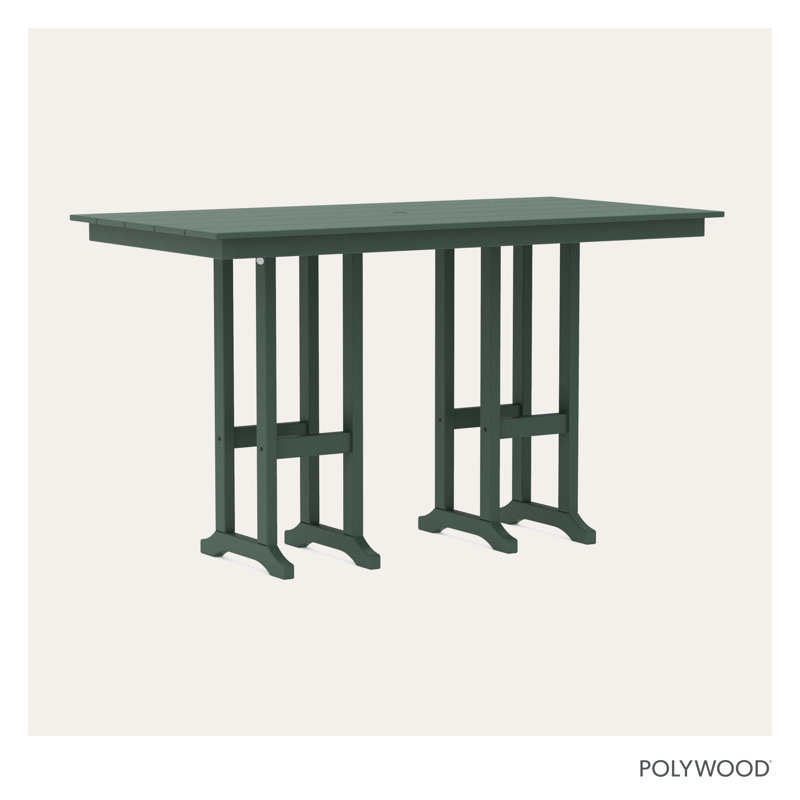 Farmhouse 37" x 72" Dining Table, Green, 42.06"H x 37.72"W x 72"L