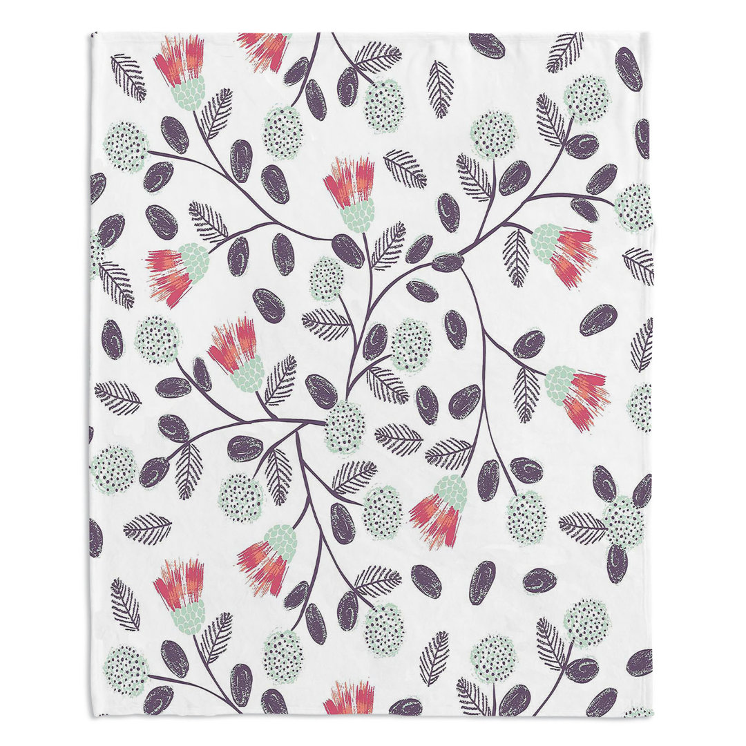 Flower Power Blanket DiaNoche Designs 