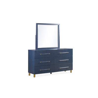 Jonahel Solid Wood Rectangle Mirror