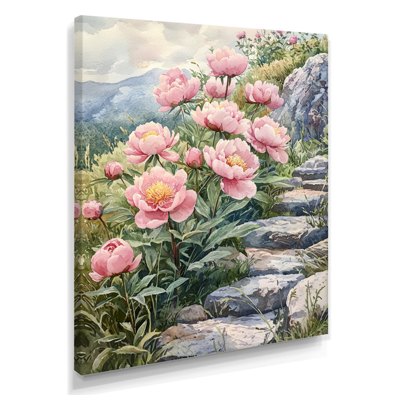Breckenridge - Floral Canvas Art Print, H 20 po x l 12 po, Toile tendue, Ne s'applique pas