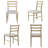 6 - Person Extendable Solid Wood Top Four Leg Dining Set-1267528034-1267552069-1267528037
