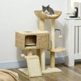 Versatile Cat Tower With Multiple Play Features For Feline Fun