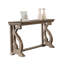 Table de canapé de style traditionnel avec structure en bois massif et pieds courbés à volutes