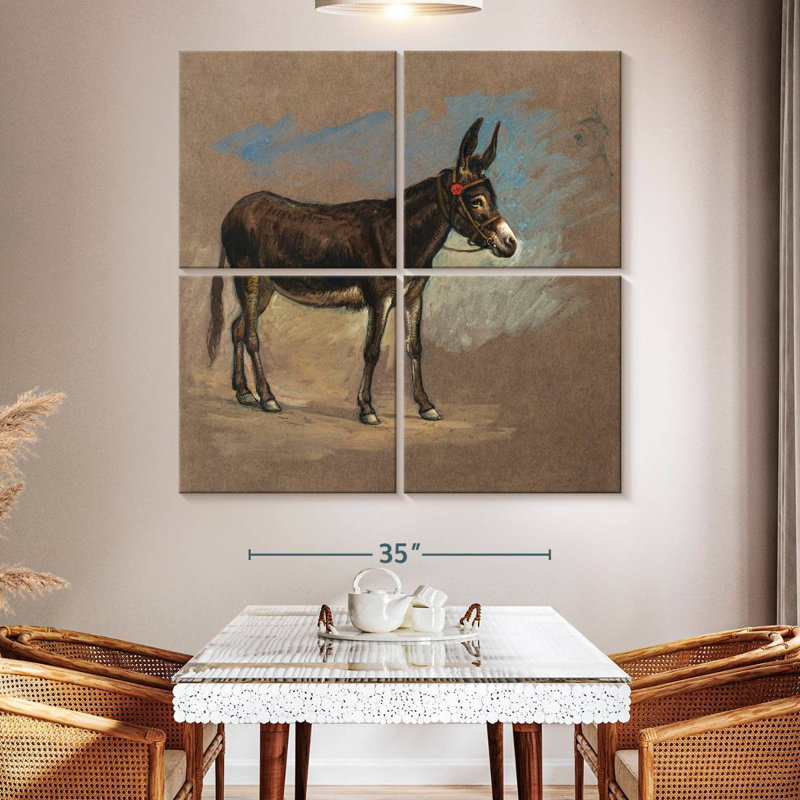 Étude Brampt. Une mule