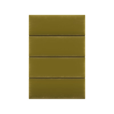 Velvet Wall Paneling in Olive Moss