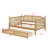 Traditional Style Space-Saving Daybed Featuring Integrated Drawer Organization