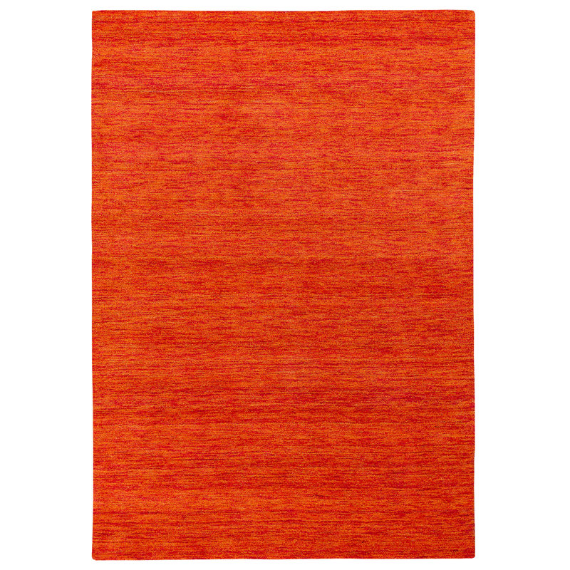 Delegal Solid Colour Wool Area Rug, Rectangle 70 x 140cm