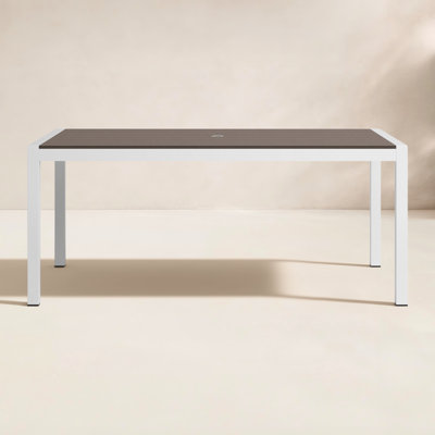 Aynura 71'' Plastic / Acrylic Outdoor Dining Table
