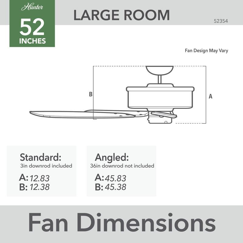 Matte White 52" 6-Blade Ceiling Fan with Reversible Blades